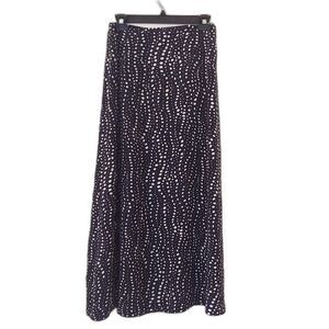 Judith Hart Vintage Silk Polka Dot Maxi Skirt - Womens 8